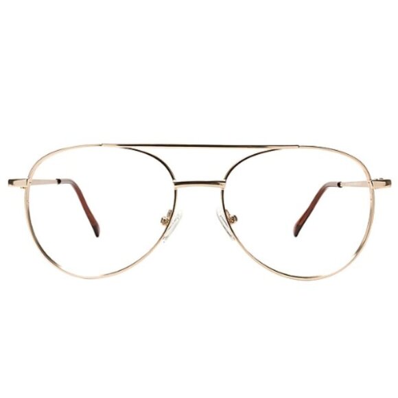 Clearly Atlin Gold Pilot / Aviator Glasses Frames - Picture 1 of 11